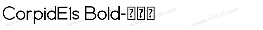 CorpidE1s Bold字体转换